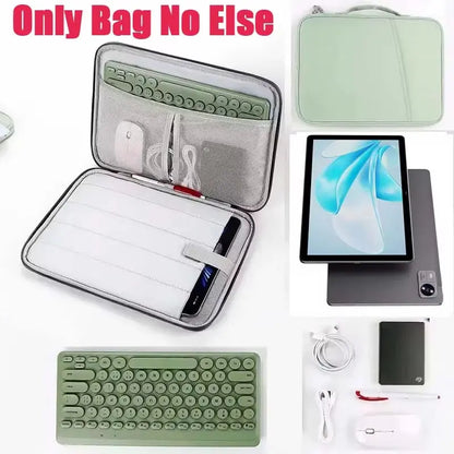 Storage Bag  Minibook X Tablet Latptop Carry Case Waterproof Sleeve Handle Zip Pouch for Cable Mouse Keyboard