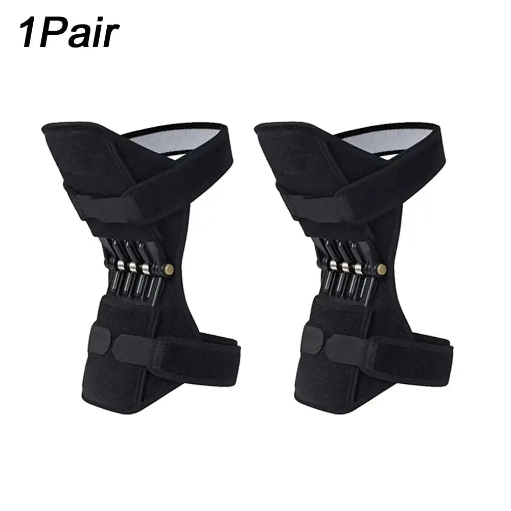 1Pair Joint Knee Brace Support Knee Protector Rebound Power Leg Knee Pads Booster Brace Joint Support Stabilizer Spring Force