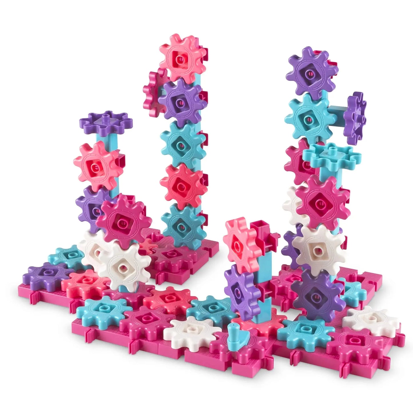 Gears! Gears! Gears! Deluxe Building Set, Puzzle, 100 Pieces, Pink