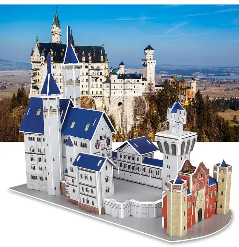 Hot Selling Puzzle 3D Model World Architecture 3D Puzzle Paper DIY 3D Puzzle