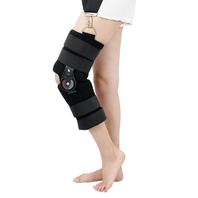 Hinged Knee Brace Knee Support Side Stabilizers of Locking Dials for Knee Pain Arthritis Meniscus Tear Adjustable